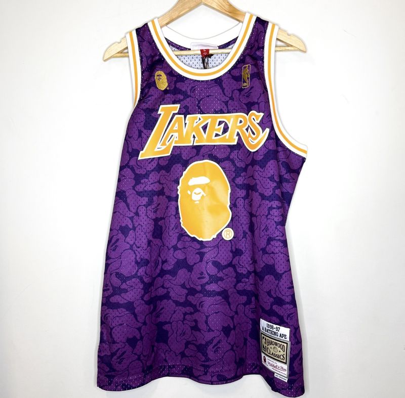 Bape Lakers Jersey Purple