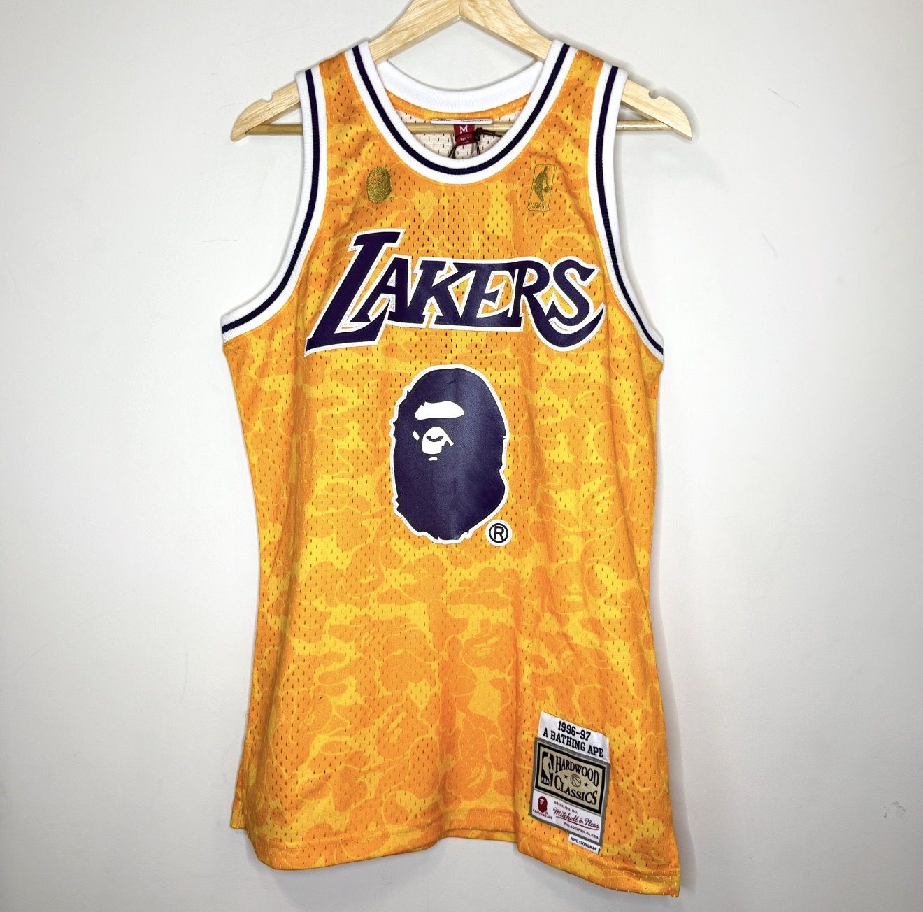 Bape Lakers Jersey Yellow, Size: M