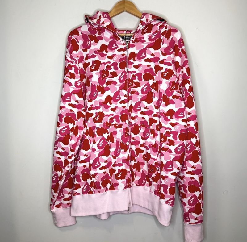 Bape Shark Hoodie ABC Camo Pink