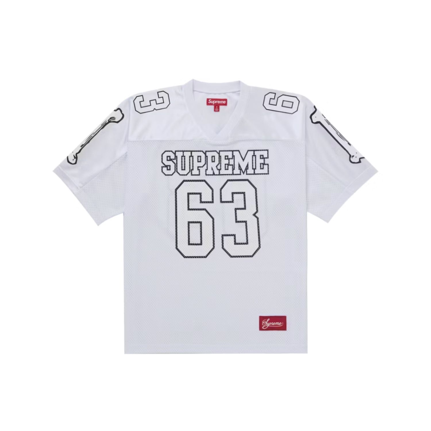 Supreme Bones S/S Jersey, Color: White, Size: L