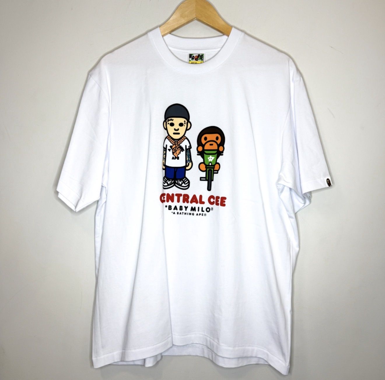 Bape Central Cee Baby Milo Relaxed Fit Tee, Size: M
