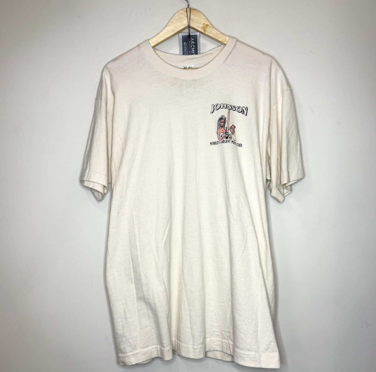 (FINAL SALE) Vintage Pool Cue Tee, Size: XL