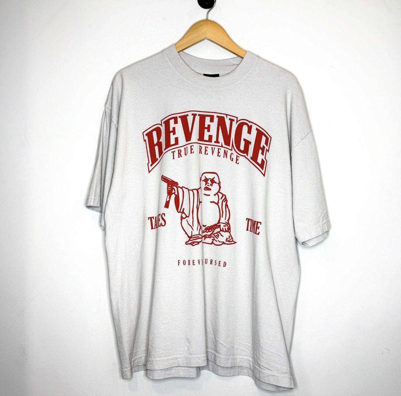 Revenge Tru Tee, Color: Cement, Size: XL