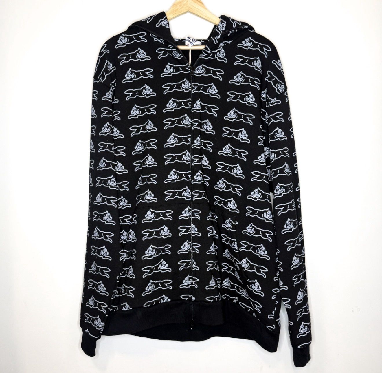 Ice Cream Reflective ALP Zip Up Hoodie, Size: XXL