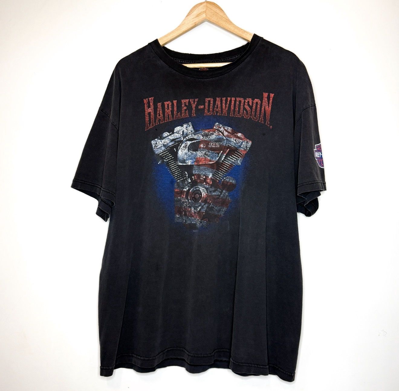 (FINAL SALE) VINTAGE Harley Davidson Grand Rapids Tee, Size: XL