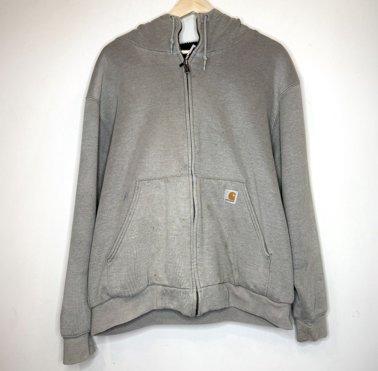 (FINAL SALE) VINTAGE Sherpa Lined Carhartt Hoodie, Size: L