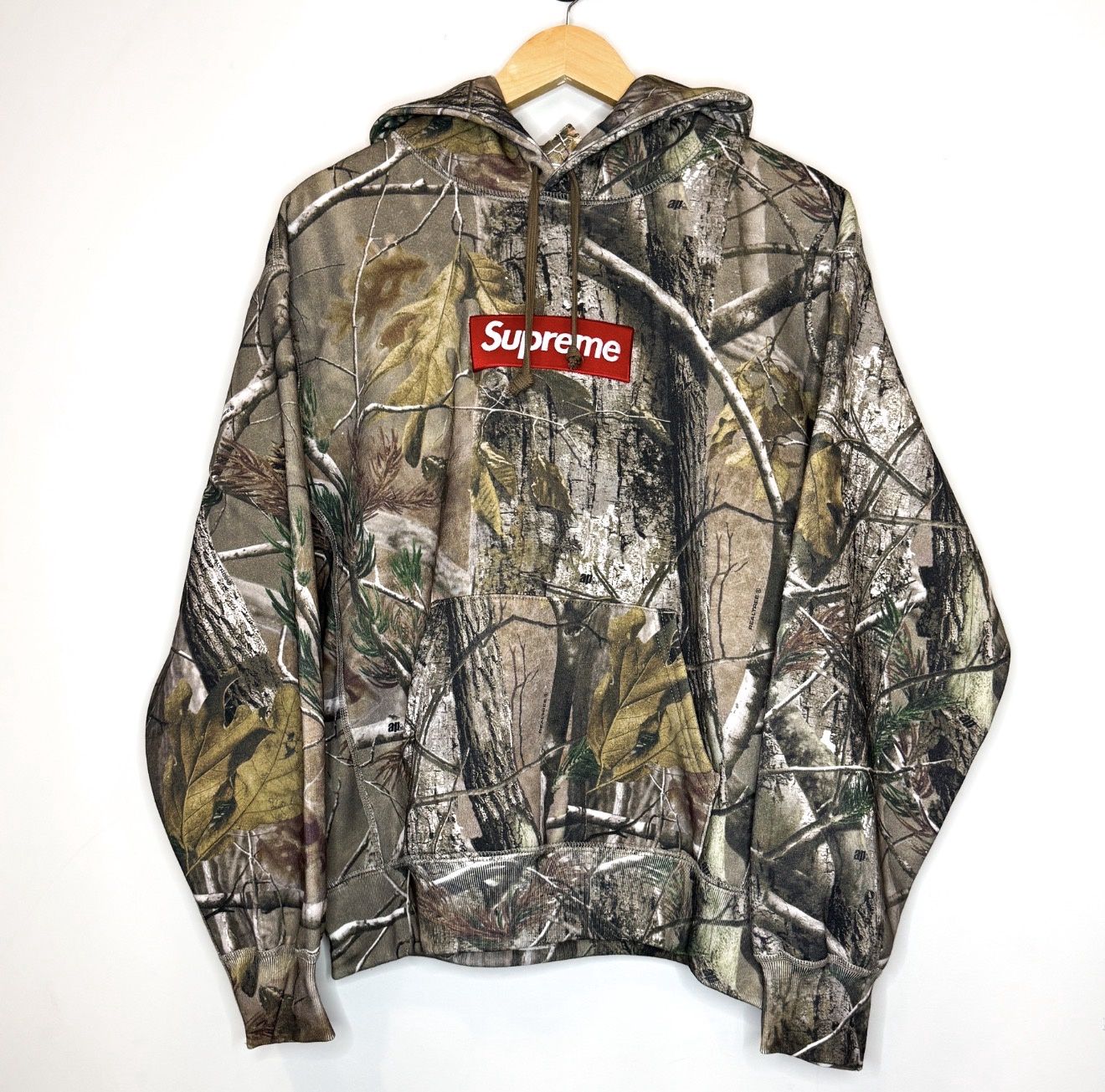 Supreme Box Logo Hooded Sweatshirt FW25 Realtree AP Camo, Size: S