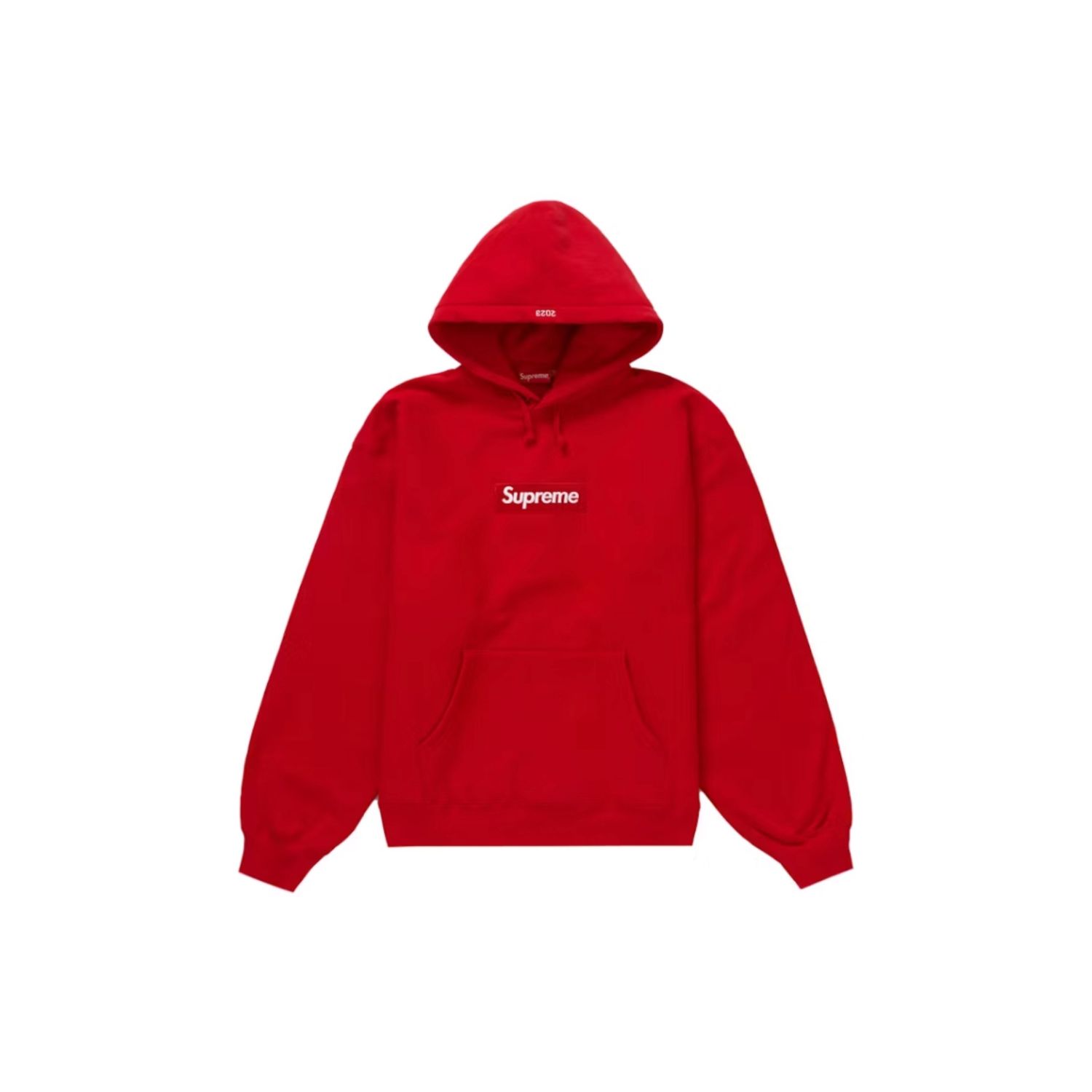 Supreme Box Logo Hooded Sweatshirt FW23 Red, Size: XL