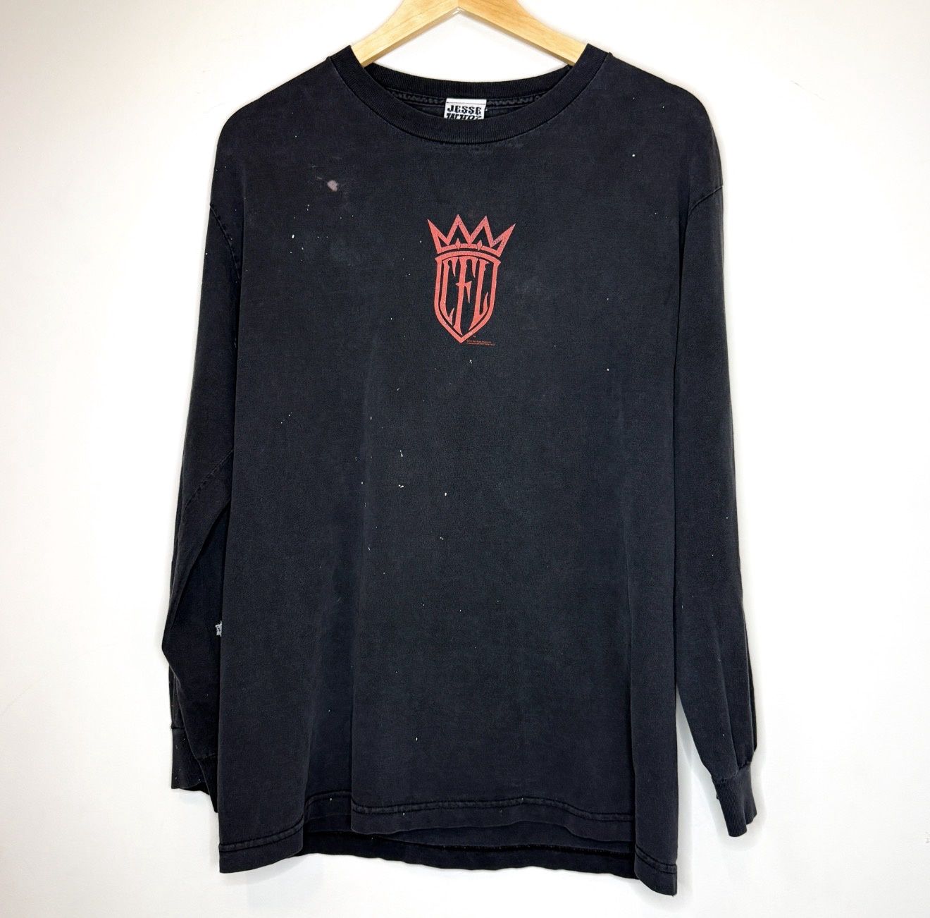 (FINAL SALE) VINTAGE Faded West Coast Choppers CFL Flame Longsleeve, Size: L