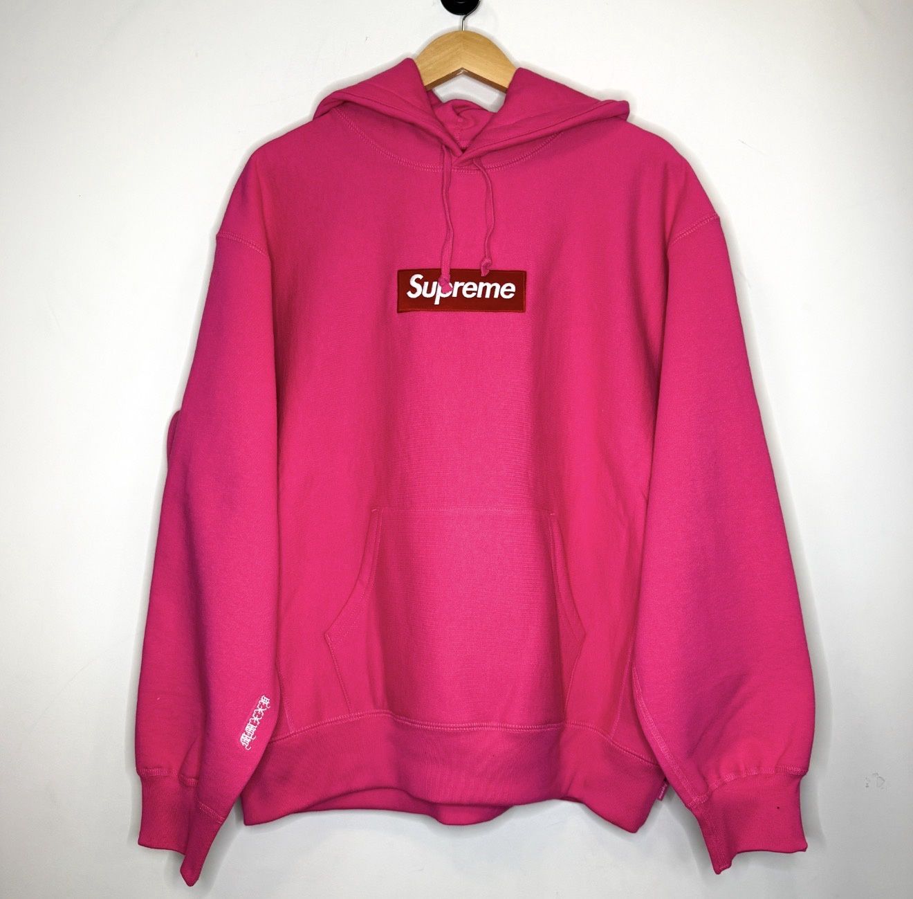 Supreme Box Logo Hooded Sweatshirt FW25 Magenta, Size: L