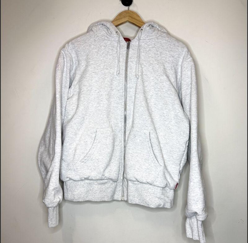 Pre-Owned Supreme Hood Logo Thermal Zip Hoodie