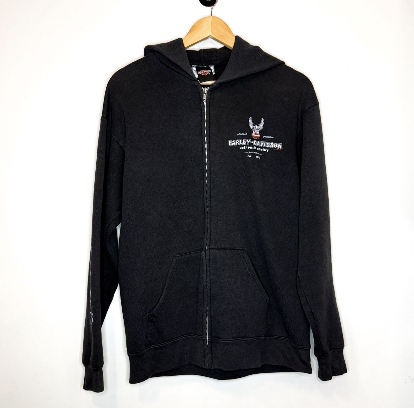 (FINAL SALE) VINTAGE Harley Davidson Lee SB Hoodie, Size: M