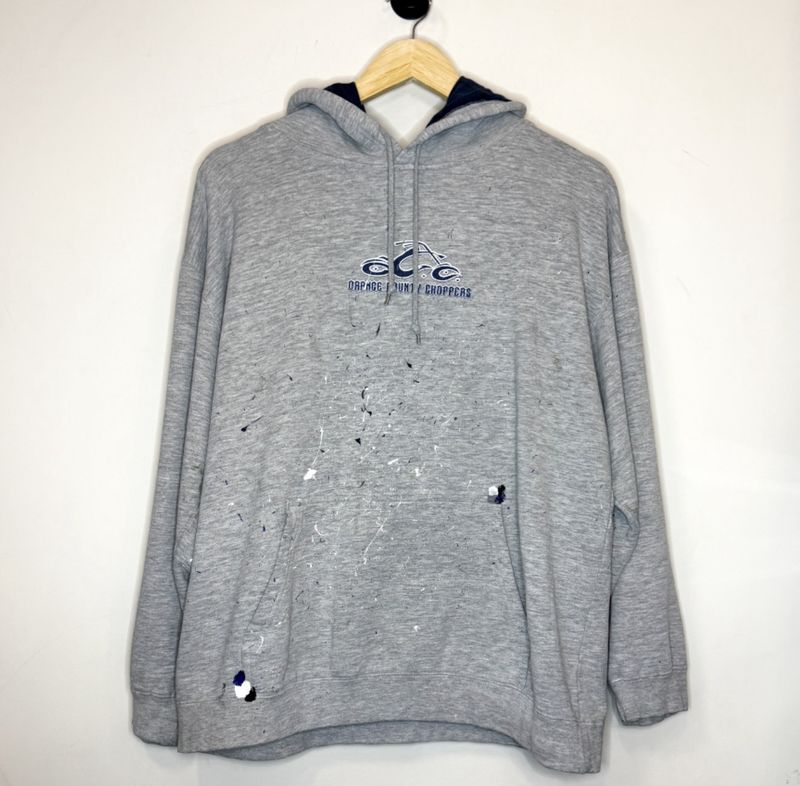 (FINAL SALE) VINTAGE OCC Classic Logo Hoodie Navy Grey