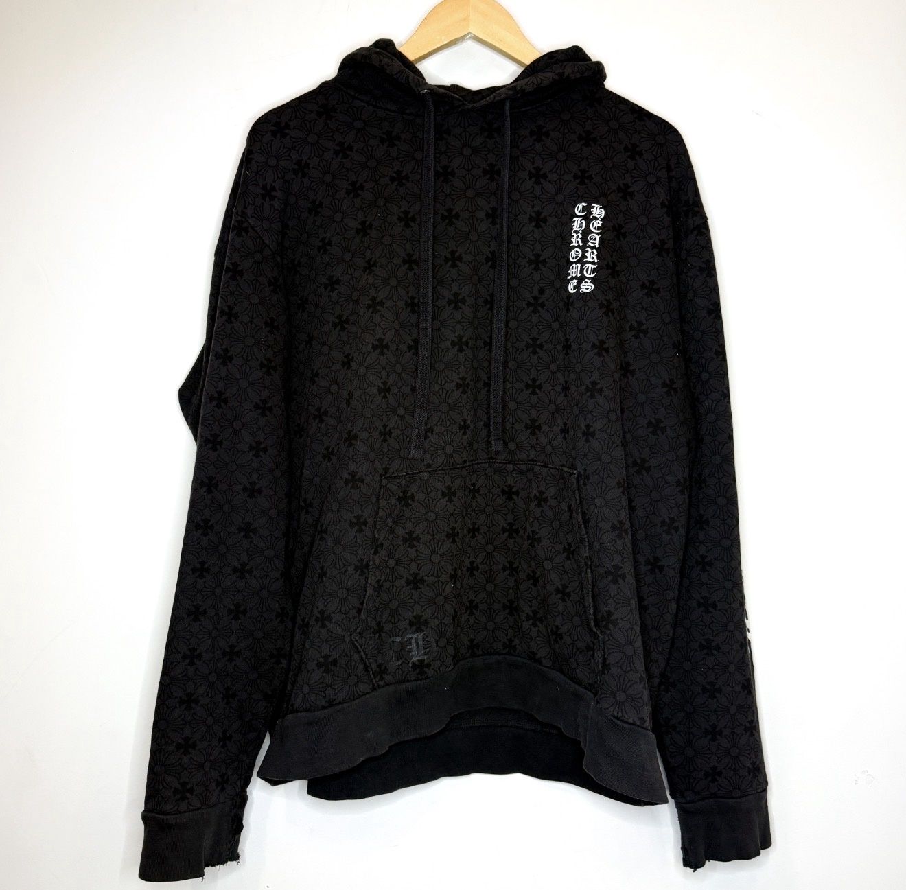 Pre-Owned Chrome Hearts Plus Cross AOP Hoodie, Size: L