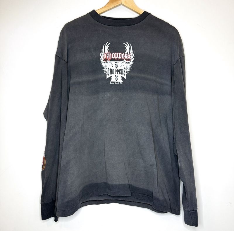 (FINAL SALE) VINTAGE West Coast Choppers Wings Logo L/S Tee