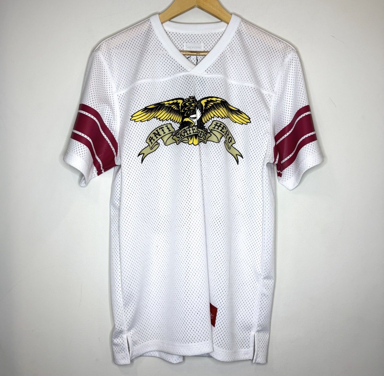 Pre-Owned Supreme x Anti Hero Mesh Jersey White, Size: M