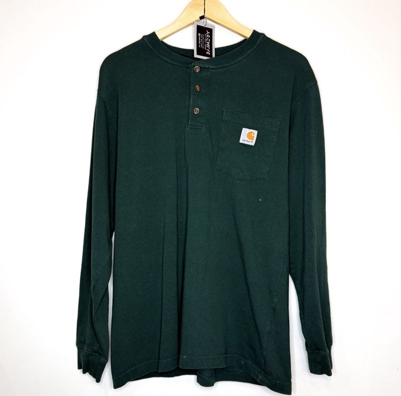 (FINAL SALE) Vintage Carhartt Hanley L/S Green