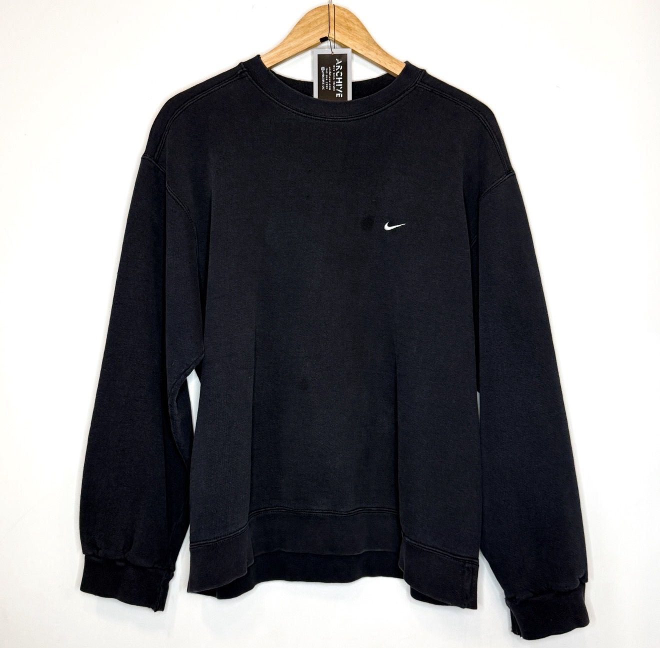 (FINAL SALE) VINTAGE Nike Crewneck Black, Size: L