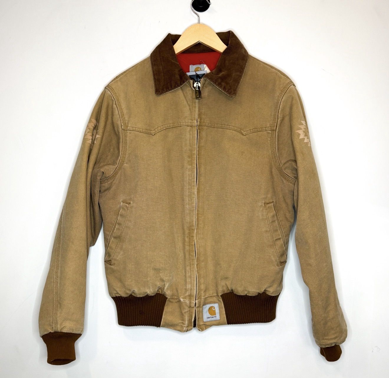 (FINAL SALE) VINTAGE Carhartt Santa Fe Jacket Tan w/ BG, Size: M