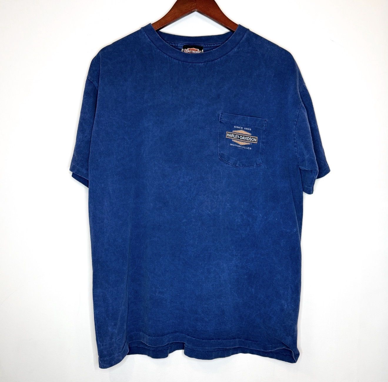 (FINAL SALE) VINTAGE Harley Davidson Bayside Tee, Size: L