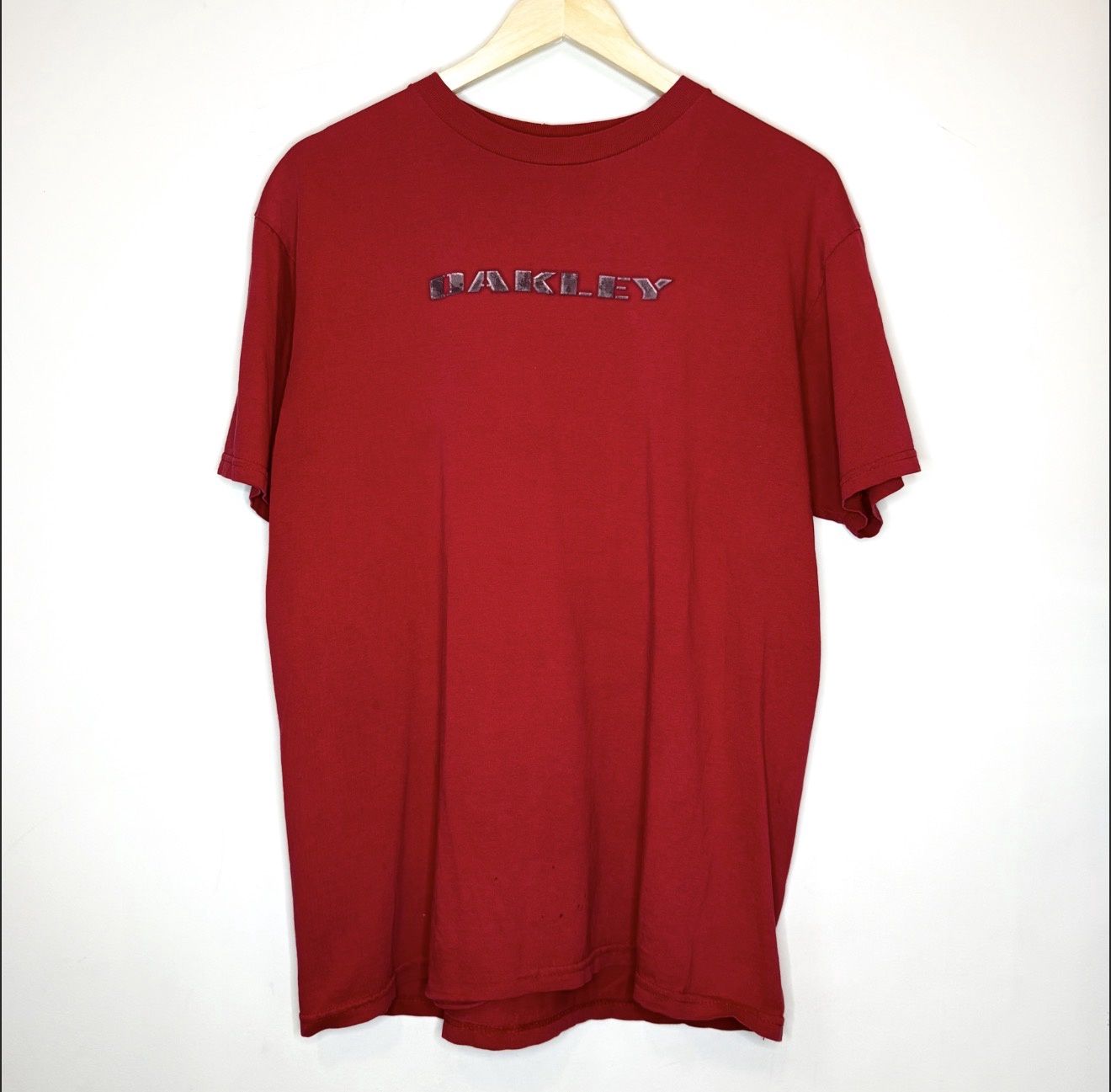 (FINAL SALE) Vintage Oakley Tee Red, Size: L