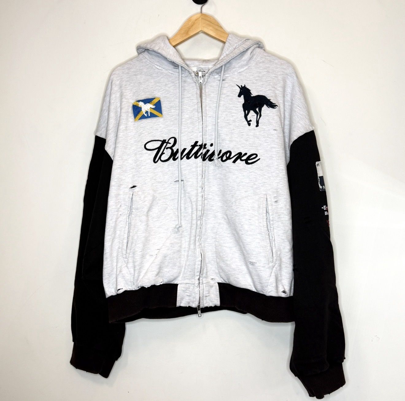Protocol Index Buttivore Zip Hoodie White, Size: 2 (M)