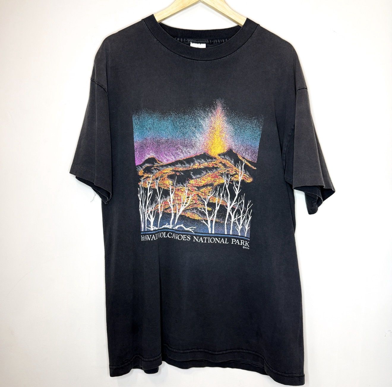 (FINAL SALE) Vintage Hawaiian Volcanoes Tee, Size: XL