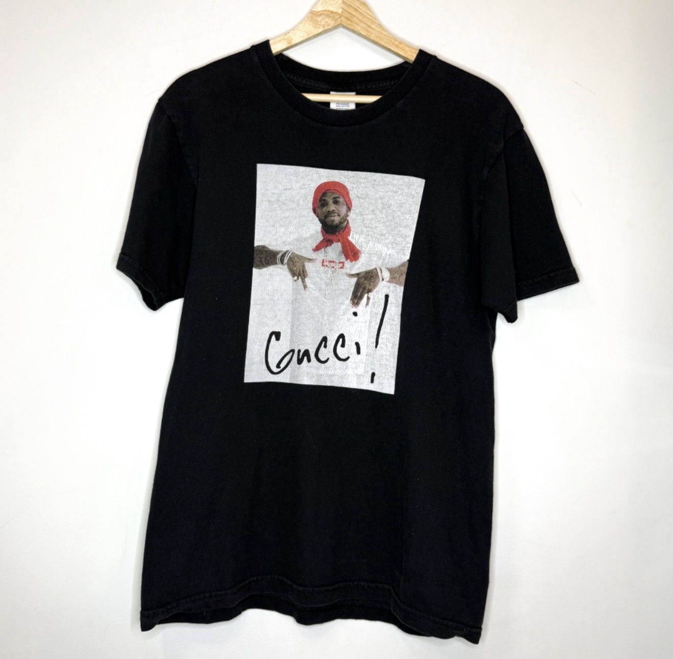 Pre-Owned Supreme Gucci Mane Photo Tee, Size: M