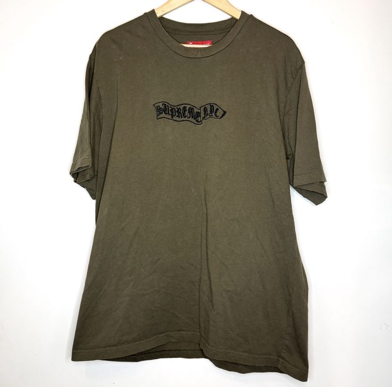 Pre-Owned Supreme USA Olive Tee