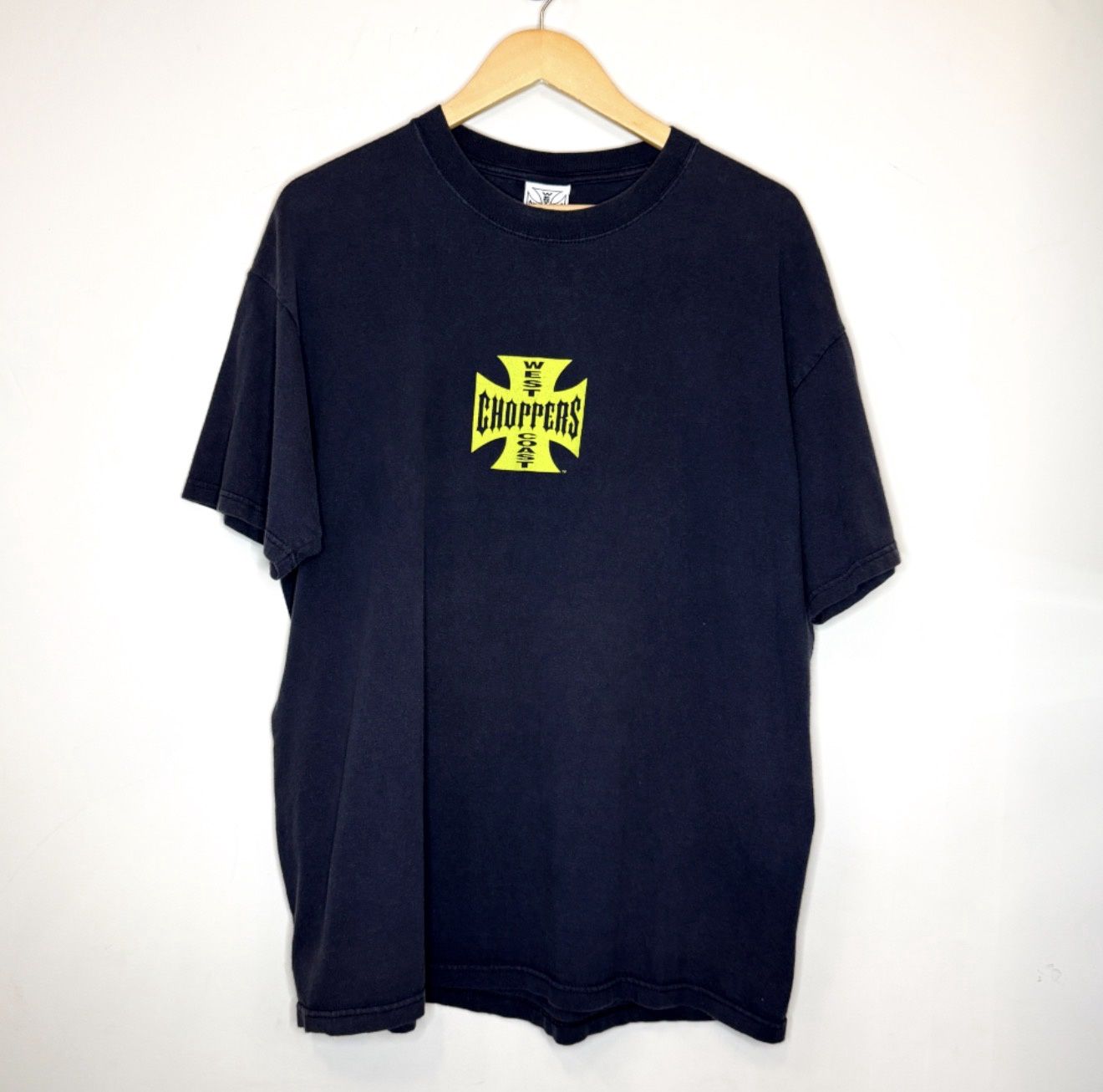 (FINAL SALE) VINTAGE West Coast Choppers Yellow Bike Tee, Size: XL