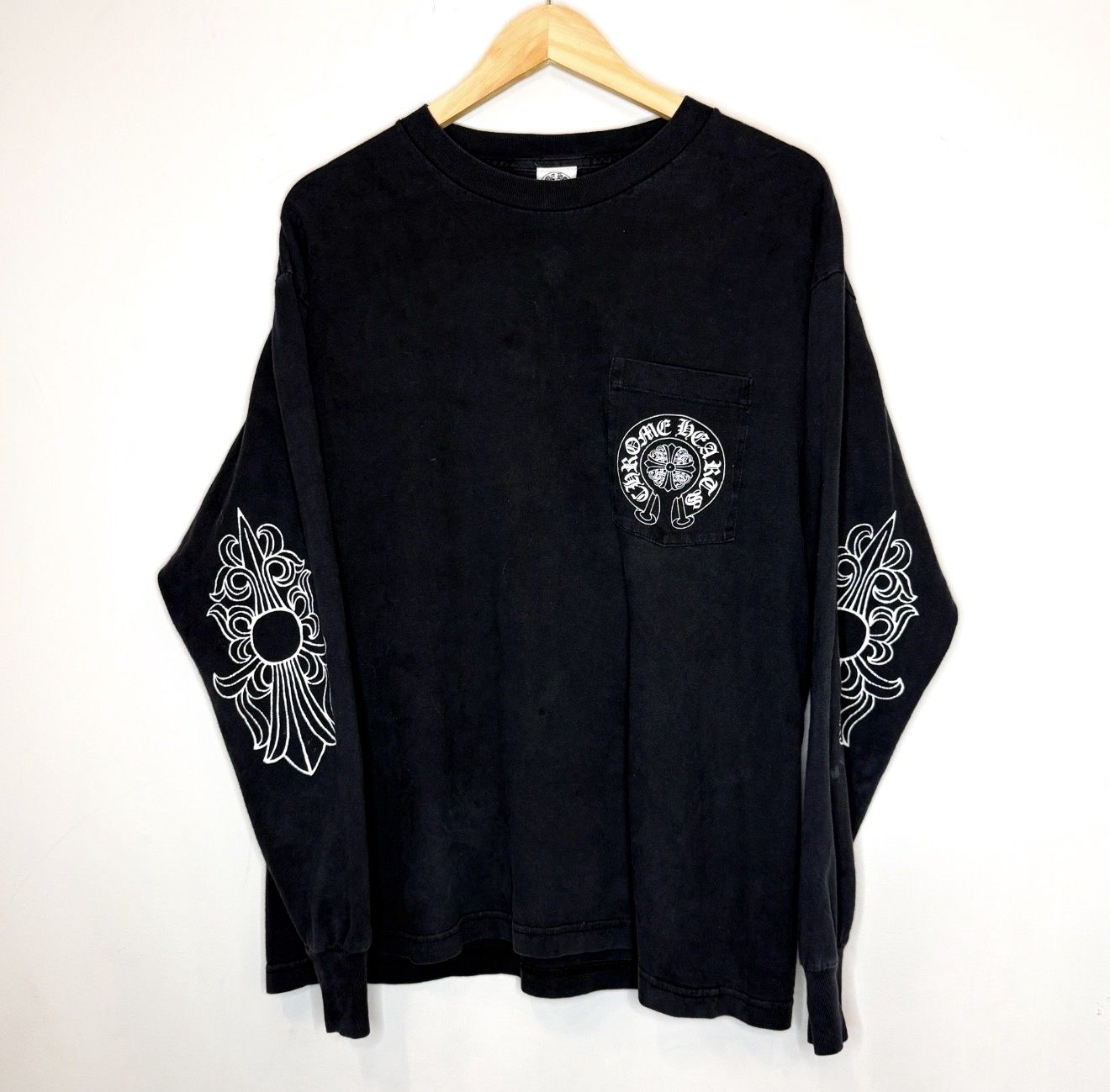 (FINAL SALE) Vintage Chrome Hearts New York Floral L/S, Size: M