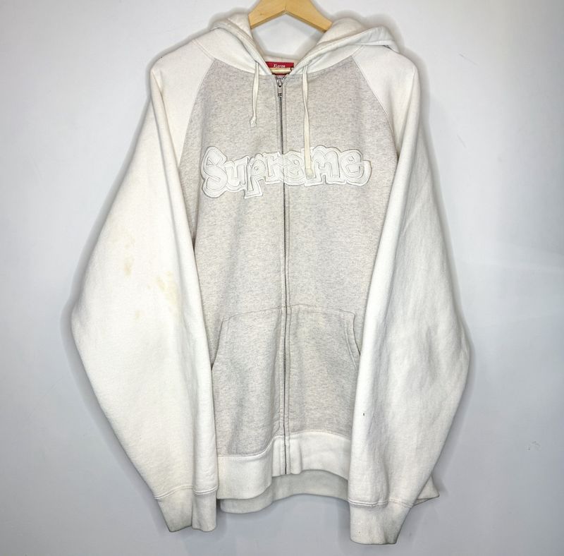 Pre-Owned Supreme Gonz Appliqué Zip Up Hoodie