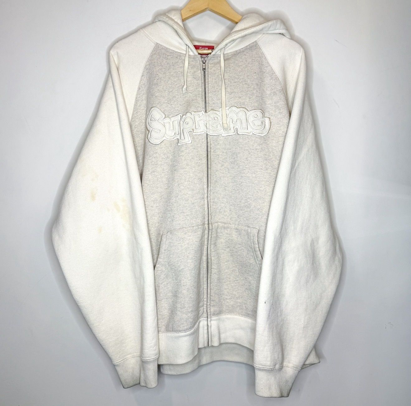 Pre-Owned Supreme Gonz Appliqué Zip Up Hoodie, Size: XL