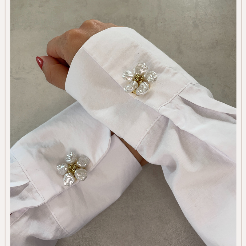 Flower Pearl Gold Bubble Center - 1 set