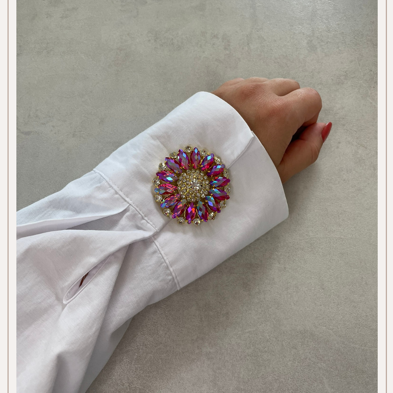 Circle Diamant Flower Pink - 1 stuk
