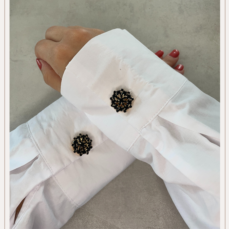 Round Black Gold - 1 set