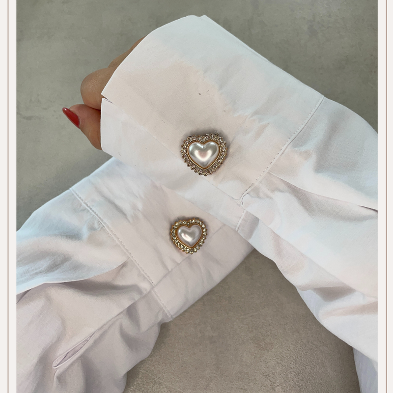 Heart Pearl Rose - 1 set