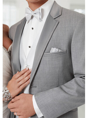 Tuxedo Jacket in Gray, gray pant, free DHL shipping, receive in two weeks