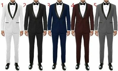 Tuxedo Suits in 5 colors, free DHL shipping, receive in two weeks