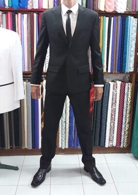 Men's Dark Gray Suit, Size 40 regular, pant waist 34