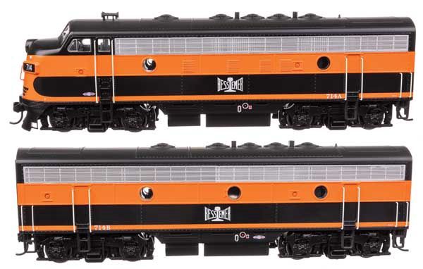 EMD F7 A-B Set, DC/DCC/Sound: Standard DC, Select: Bessemer &amp; Lake Erie #715A/715B