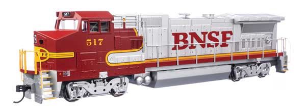 GE Dash 8-40BW, DC/DCC/Sound: ESU(R) Sound &amp; DCC, Select: Burlington Northern Santa Fe #517