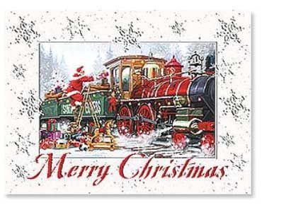 Loading the Santa Express Christmas Cards 12 Cards w/Envelopes