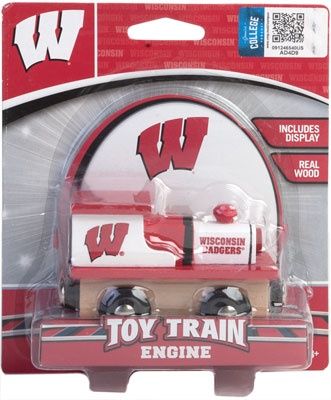 Sports Team Wooden Locomotive -- Wisconsin