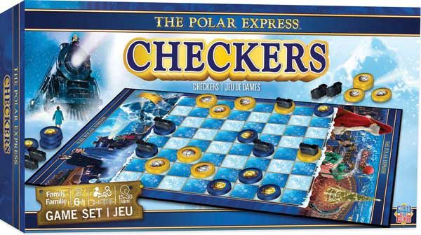 The Polar Express Checkers Board Game