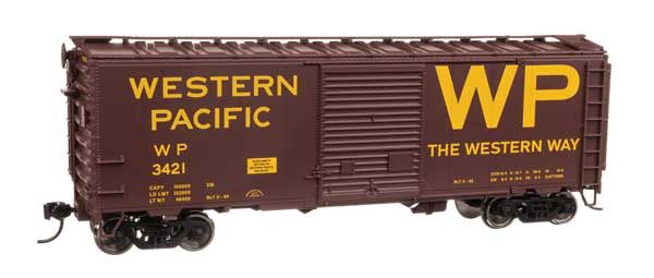 40&#39; ACF Welded Boxcar w/8&#39; Youngstown Door - Western Pacific