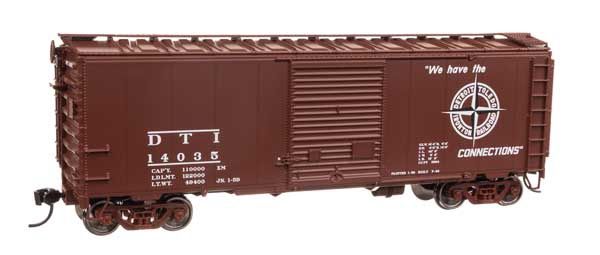 40&#39; ACF Welded Boxcar w/8&#39; Youngstown Door - Detroit, Toledo &amp; Ironton