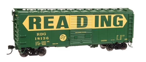 40&#39; ACF Welded Boxcar w/8&#39; Youngstown Door - Reading