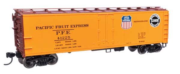 40' Steel Reefer with Dreadnaught Ends - Pacific Fruit Express