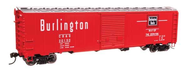 50&#39; AAR Single Door Boxcar - Chicago, Burlington &amp; Quincy